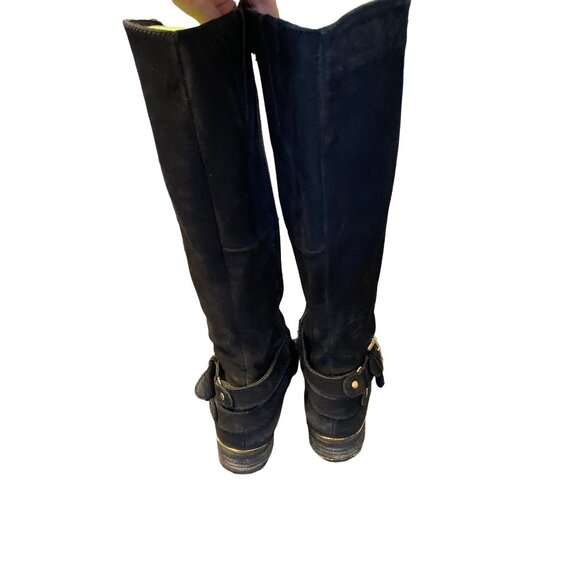 Steve Madden Women’s Amill Black Leather Riding Boots size 6.5 - Picture 5 of 11